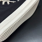 Ro Classic Design Black Canvas Boot High Top Shoe Men Casual Shoes Luxury Zipper Women Sneaker s Ankle Boots Sneakers