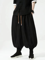 FGKKS Brand New Men Pants Fashion Korean Style Harem Loose Style Cotton Pants Male Outdoor Spring Man Solid Trousers