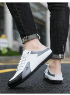 Summer Slippers for Men Trendy Men's Flat Bottom Casual Shoes Soft Sole Support Shoes Men's Sneakers