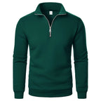 2026 Autumn Men's Zipper Pullover Turtlenecks Warm Sweaters Solid Color Long Sleeved Fashion Male Casual Daily Sweatshirt Top