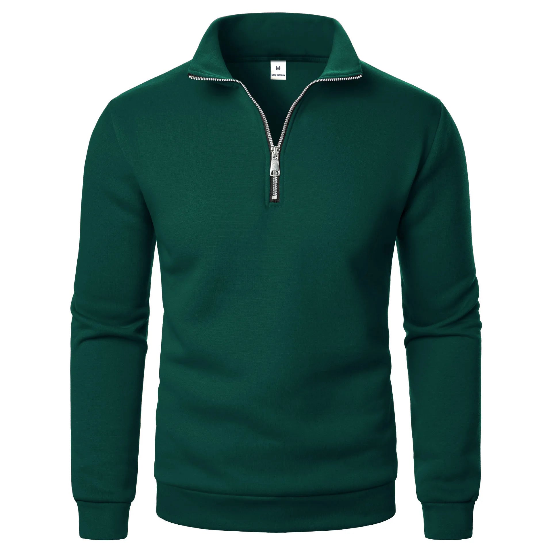 2026 Autumn Men's Zipper Pullover Turtlenecks Warm Sweaters Solid Color Long Sleeved Fashion Male Casual Daily Sweatshirt Top