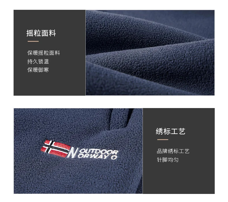 Winter and autumn thick fleece jogging pants for men, casual pants, straight-leg fleece long pants, high-quality, European size