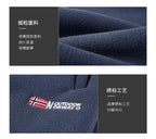 Winter and autumn thick fleece jogging pants for men, casual pants, straight-leg fleece long pants, high-quality, European size