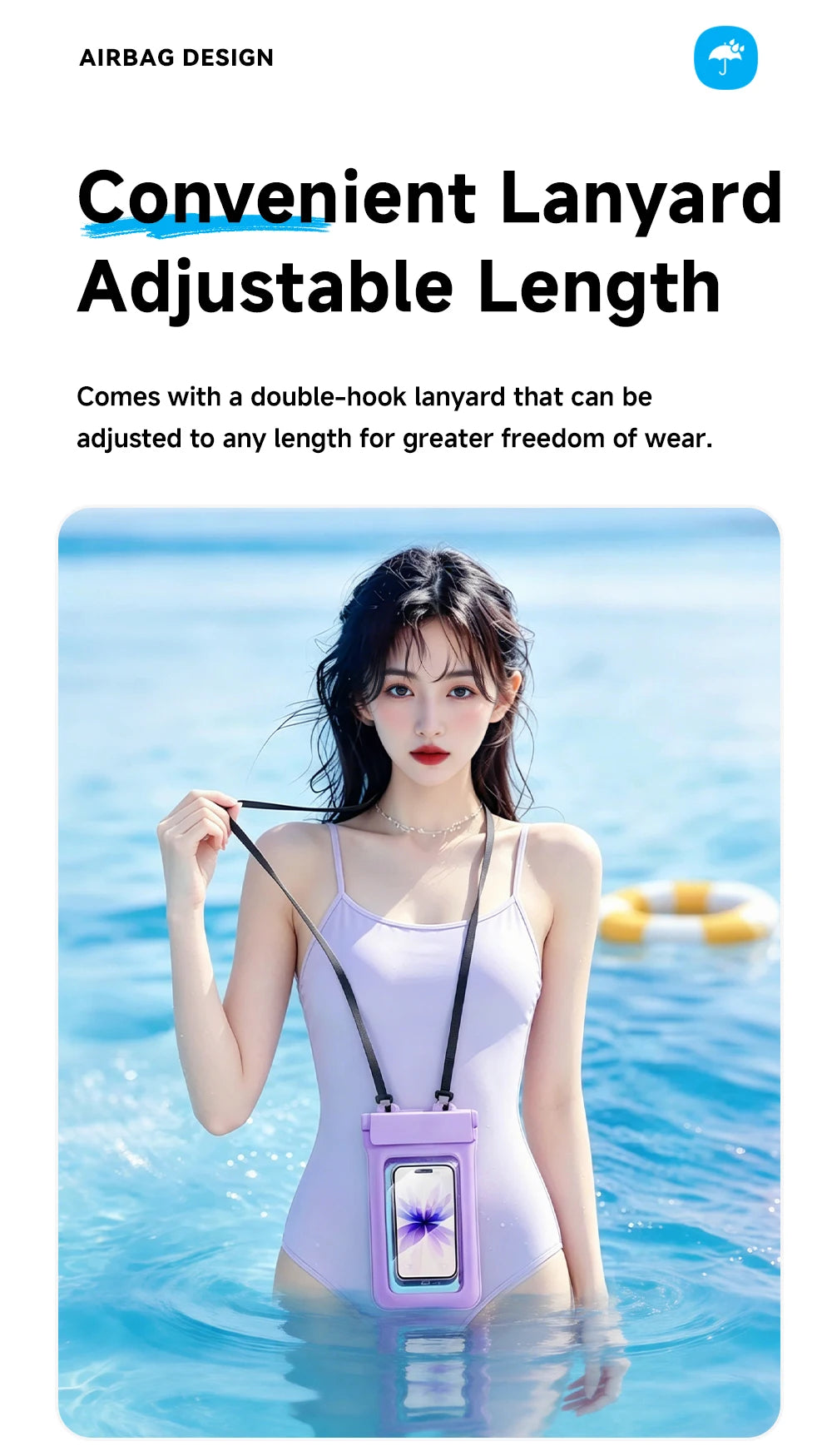 Essager Waterproof Phone Case Swimming Bag IPX8 Floating Bag Protect Pouch Cover For Phone Water Sports For iPhone Huawei Xiaomi
