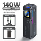 QOOVI PD140W Power Bank 27000mah Fast Charging Portable Battery Capacity Powerbank For iPhone Macbook Laptop Samsung Xiaomi