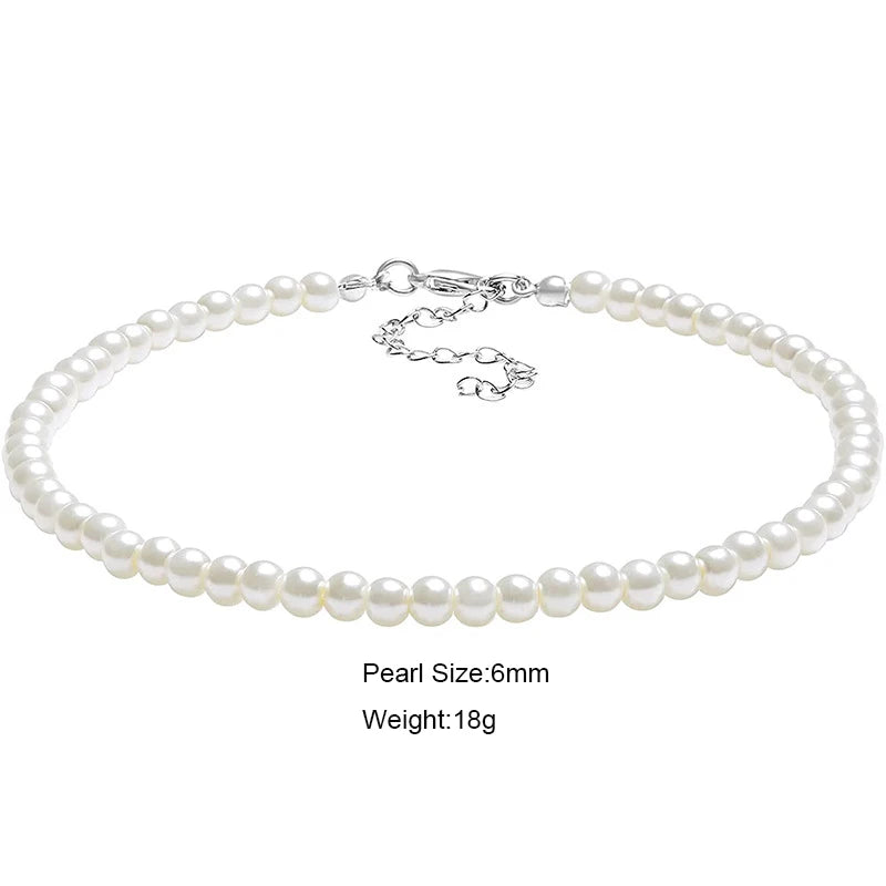 Fashion Multilayer Elegant White Pearl Collar Choker Necklace For Women Beaded Handmade Wedding Banguet Necklace Vintage Jewelry
