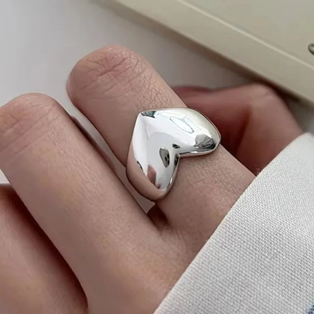 VENTFILLE 925 Sterling Silver Irregular Ring for Women Geometry Versatile Minimalism  Accessories Jewelry Gift Dropshipping