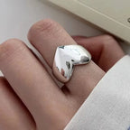 VENTFILLE 925 Sterling Silver Irregular Ring for Women Geometry Versatile Minimalism  Accessories Jewelry Gift Dropshipping