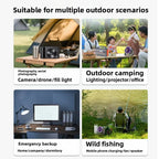 High-Capacity 400W Portable Power Station 192Wh LiFePO4 Battery AC 220V Solar Generator Fast Charge Power Bank for Camping