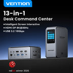 Vention Smart Screen 13 in 1 8K@30Hz USB C MST Docking Station Hub Triple Monito USB 3.2 10Gbps for MacBook Pro Windows Laptop