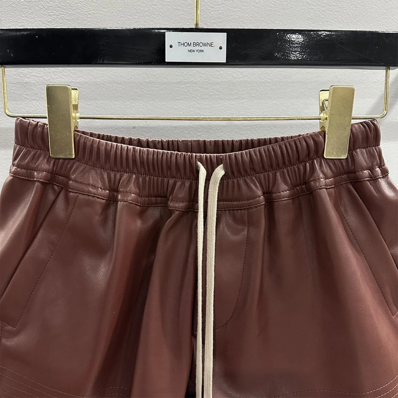 Owen Seak Women‘s Casual Short Mini Slim Fit PU Leather Summer Gothic Women High Street Outdoor Wear Trumpet Mermaid Black Short