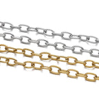 1Meter/Pack 304 Stainless Steel Knot Gold Steel Color Handmade Chains for DIY Necklace Bracelets Jewelry Making Accessories