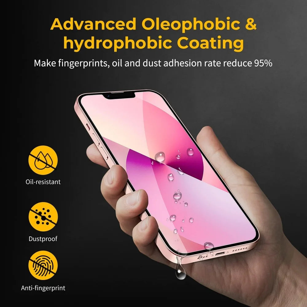 2~4PCS Screen Protector For iPhone 17 16 Pro Max Tempered Glass For iPhone 17e 16e 15 14 13 12 11 Pro Max Phone Film iPhone 17