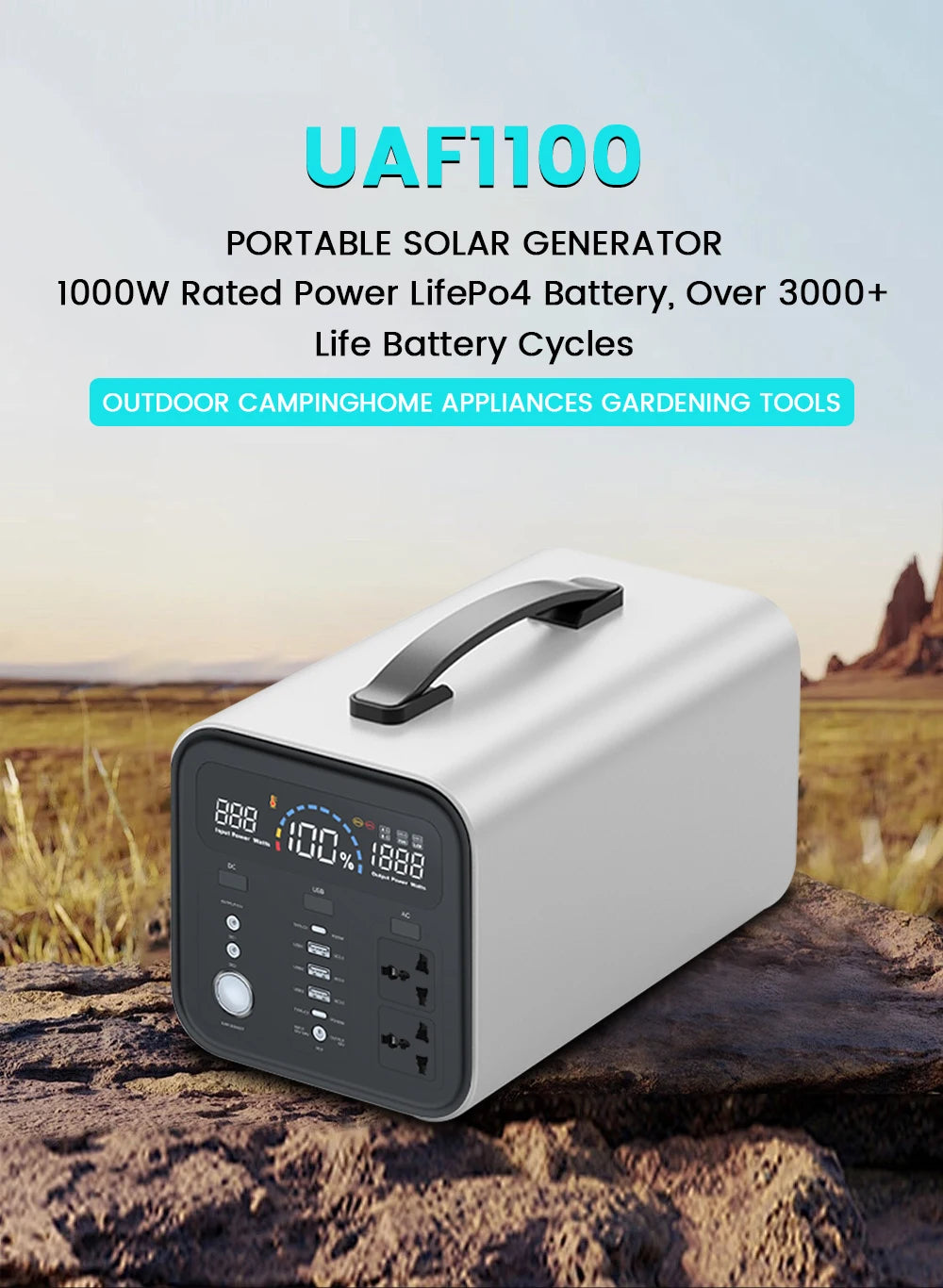 2400W 1800W 500W Portable Power Station 1024wh 345wh Lifepo4 Battery Powerful Power Bank Solar Generator Emergency Power Supply