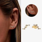 minimalist 925 Sterling Silver Sparkling Bow Heart Huggie Hoop Earrings for Women Jewelry Birthday Gifts Original plata de ley