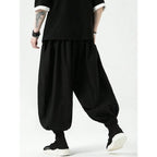 FGKKS Brand New Men Pants Fashion Korean Style Harem Loose Style Cotton Pants Male Outdoor Spring Man Solid Trousers