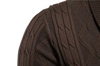 Men Cardigan Casual V-Neck Long Sleeve Sweater Men Coat
