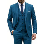 Men Suits For Wedding 3 Pieces 2 Set Elegant Slim Fit Jackets Pants Blazers Formal Outfit Fashion Business Classic 2026 Costume