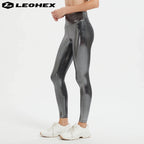 LEOHEX High Waist Yoga Leggings for Women, Breathable Fitness Running Pants, Workout Gym Sports Trousers