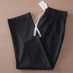 2025 Summer New Style Lightweight Breathable Smooth and Loose Straight Sweatpants Draped and Elastic Home Men's Casual Pants