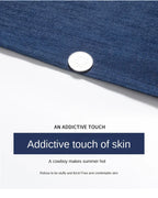 2026 Stretch Men's Fitted Straight Jeans Korean Youthful Vitality Spring Summer Thin Breathable Cotton  Lightweight Trousers