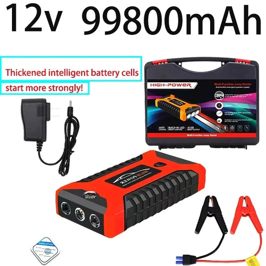 EAFC 12V Portable Car Jump Starter Power Bank with Battery Booster Charger Auto Emergency Start-up Lighting - Vehicle Starting D