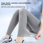 Ice Silk Shark Leggings Women High Waist Tummy Control Yoga Pants Buttery Soft Push Up Summer Thin Breathable Jeggings Workout