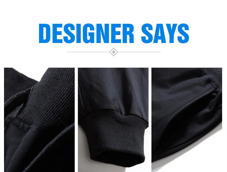 Mens Joggers Pants Summer Streetwear Oversized Black Loose Fit Casual Trousers Plus Size Elastic Waist Baggy Sweatpants Male
