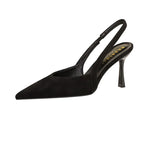Fashionable Banquet Empty High Heel Shoes For Women's Shoes Thin Heel Pointed Toe Hollow Single Shoes For Women's Shallow Mouth