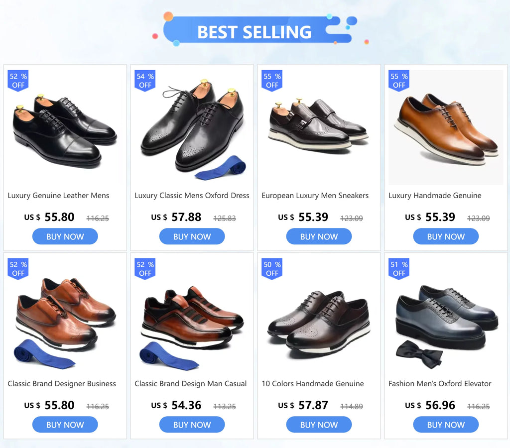 Luxury Handmade Wedding Party Men's Dress Shoes Cow Genuine Leather Lace-up Oxfords Derby Formal Business Social Male Footwear