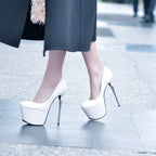 Sexy Peep Toe Pumps for Women 2025 New 6CM Platform Party Nightclub Stage Stilettos 16CM High Heels Pole Dance Stripper Shoes