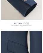 ST Cassy High-End Brand Formal Business Men's Suits Single Breasted Solid Color Slim Fit Suit Wedding Three-Piece