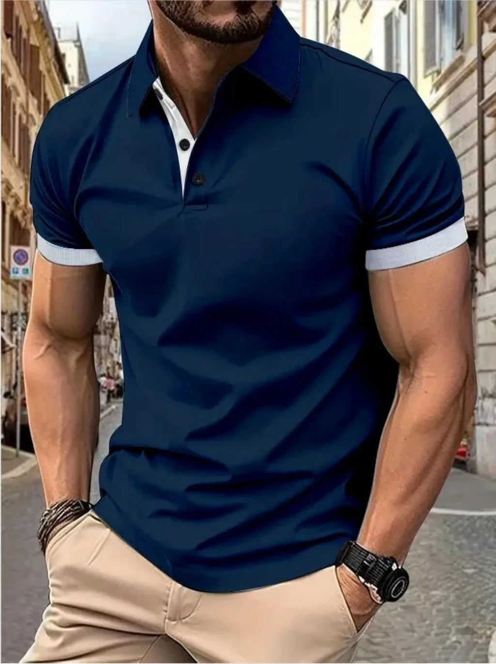 The 2026 Summer New men's short-sleeved POLO Shirt Is Casual Fashionable Comfortable And Soft With 3D Pattern Printing