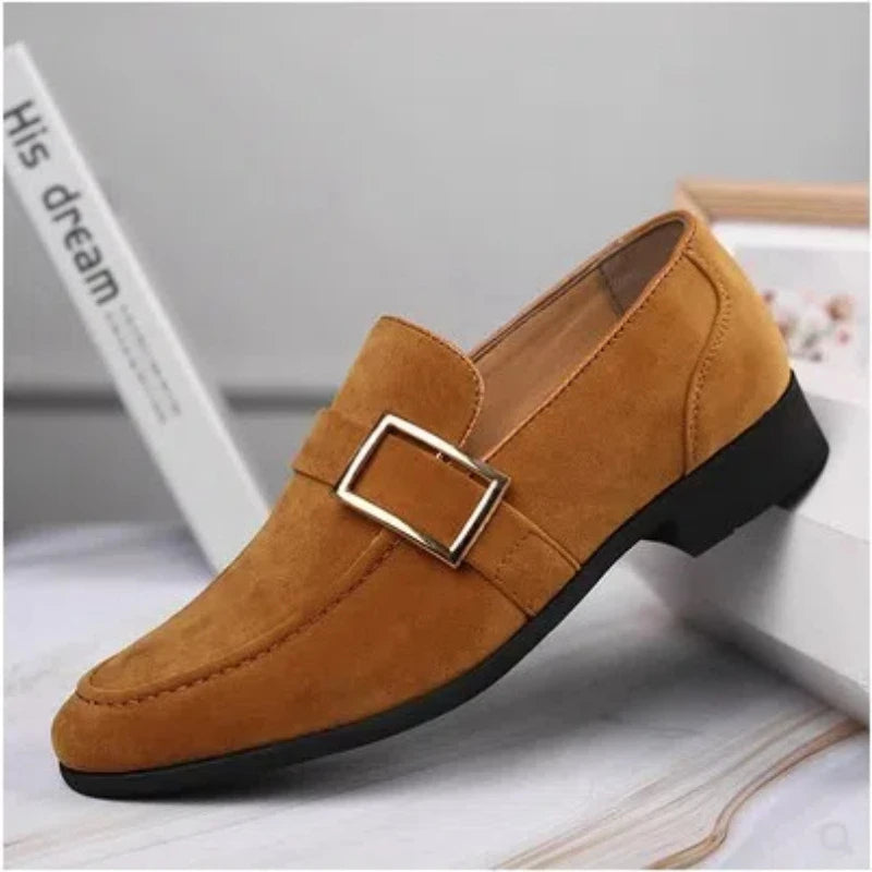 Mens Fashion Black Leather Shoes Autumn British Style Formal Business Footwear Low Top Commute Style Dress Shoes For Suits