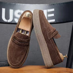 Fashion Platform Men Loafers Comfortable Mens Casual Shoes Lightweight Slip on Walking Sneakers Breathable Flats Driving Shoes