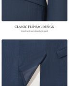 ST Cassy High-End Brand Formal Business Men's Suits Single Breasted Solid Color Slim Fit Suit Wedding Three-Piece