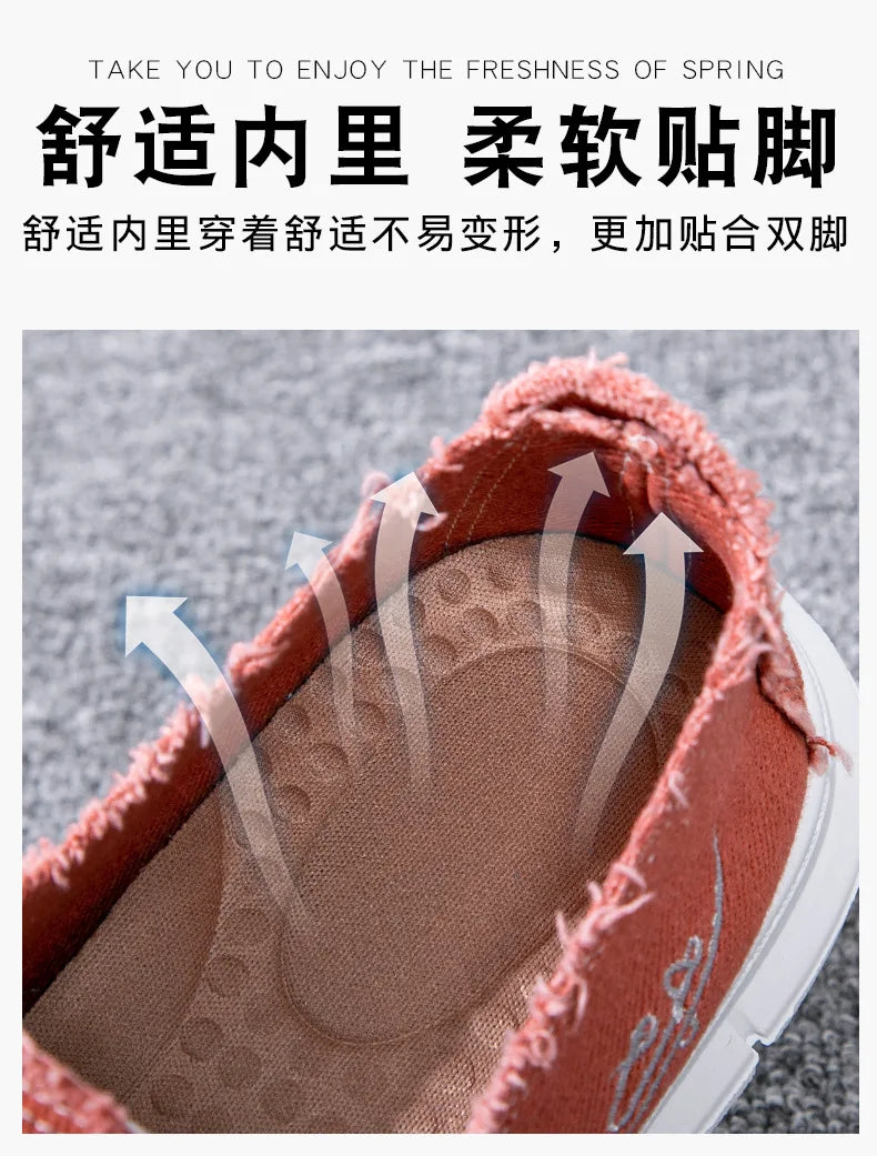 Men's Washed Fabric Casual Shoes Anti Slip and Wear-resistant Driving Shoes Canvas Shoes