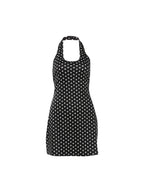 Nibber Low-Neck Sexy Backless Mini Dress Woman Summer Trend Polka Dot Print Halter Skinny Stretch Street Y2K Style Mini Bodycon