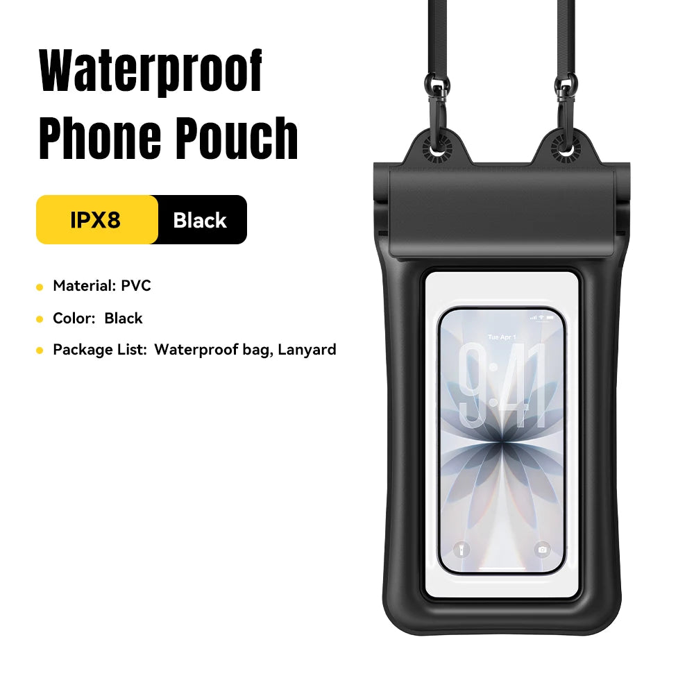 Essager Waterproof Phone Case Swimming Bag IPX8 Floating Bag Protect Pouch Cover For Phone Water Sports For iPhone Huawei Xiaomi