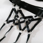Toucheart Sexy Floral Embroidery Underwear Steel Ring Bra Lace Mesh Sexy Webbing Hollow Waistband Hanging Erotic Lingerie Suit