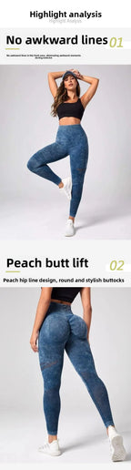High Waist Seamless Yoga Pants for Women Quick Dry Running Gym Leggings Fitness Tights Leggings Athletic Workout Running Crops