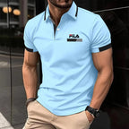 Men's Short Sleeve Polo Shirt Contrast Collar Cuff Design Casual Business Golf T Shirt For Man men's Polo Shirts Mens Clothing
