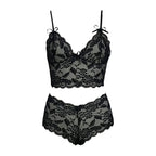 2026 NEW Thin Lace Flower Printed Underwear Suit Sexy Women Lingerie Set Female Adjustable Shoulder Strap Triangle Cup Bralettle