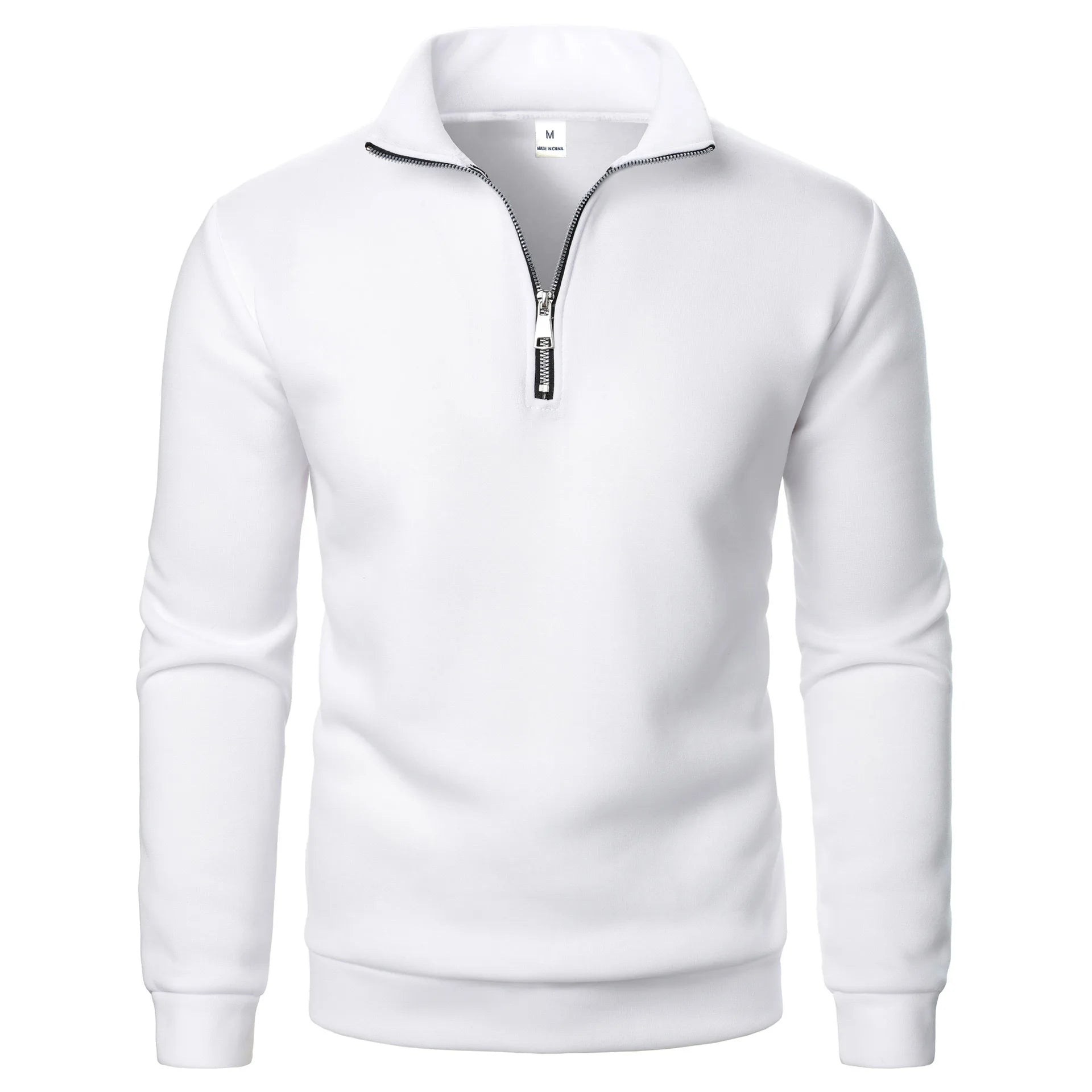 2026 Autumn Men's Zipper Pullover Turtlenecks Warm Sweaters Solid Color Long Sleeved Fashion Male Casual Daily Sweatshirt Top