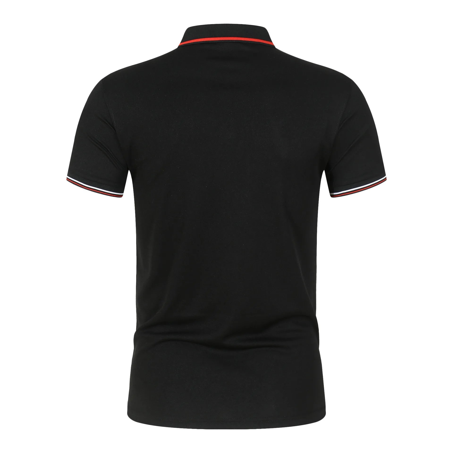 Summer Polo T Shirt Men's Solid Color Polo Shirt Short Sleeved T-shirt European and American Loose Stand Up Collar Casual Top