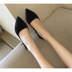 Beige Pointed Toe Kitten Heel Pumps Slip On Dress Shoes Comfortable Non Slip For Business Office Wedding Party Daily Wear  New