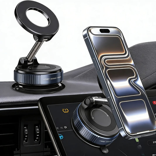 For Magsafe Phone Holder Vacuum Magnetic Car Holder For iPhone 17 Pro Max 16 Smartphone Stand Desktop Bracket Dashboard Holder