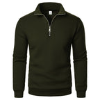 2026 Autumn Men's Zipper Pullover Turtlenecks Warm Sweaters Solid Color Long Sleeved Fashion Male Casual Daily Sweatshirt Top