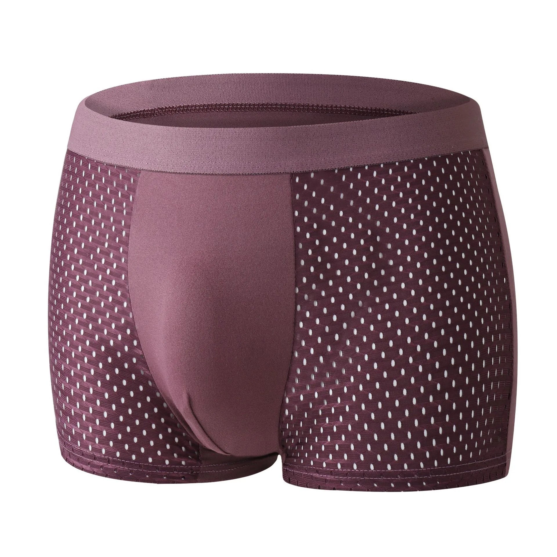4PcsLot Men's Ice Silk Pantie Underpant Shorts Breathable Underwear Men's Panties Antibacterial Ultrathin Shorts Plus Size L-5XL