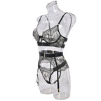 Tornova 2-piece Sexy Lingerie Set G-string Transparent Underwear Lolita Romantic Lingeries Set Sexy Bra Panties Sets Lingerie
